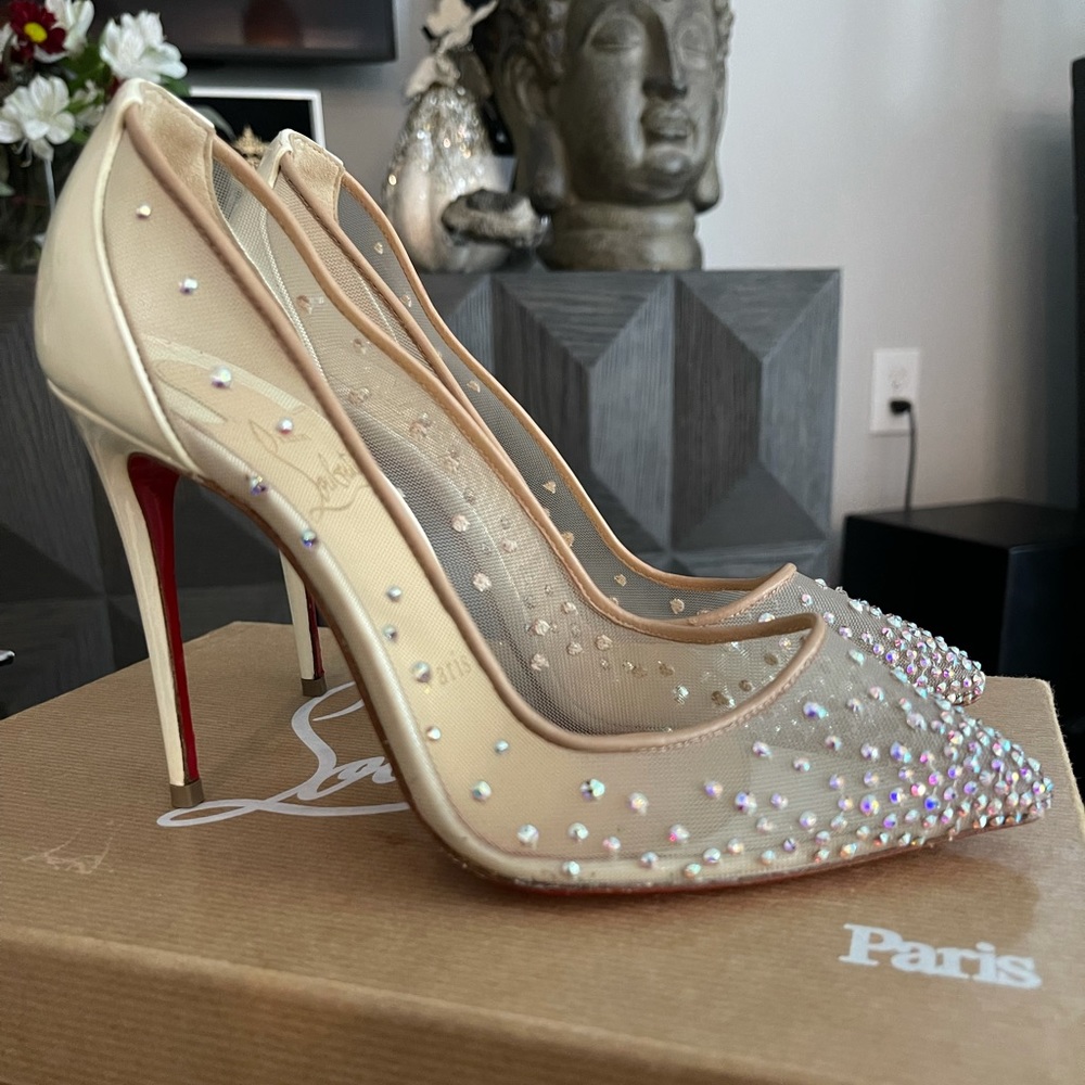 Follies Strass 100 mm / Patent leather